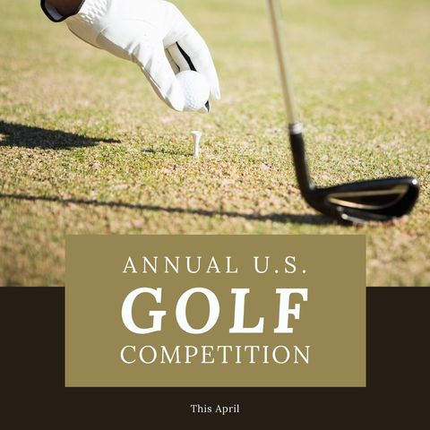 gloved hand placing golf ball on tee at competition - Download Free Stock Templates Pikwizard.com