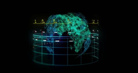 Digital Network of Global Financial Indicators - Download Free Stock Images Pikwizard.com