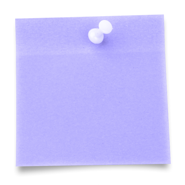 Purple Transparent Adhesive Note with White Thumbtack Isolated - Download Free Stock Videos Pikwizard.com