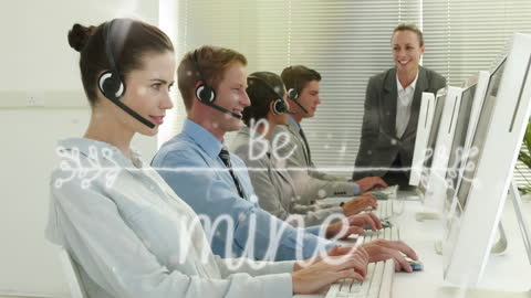 Diverse Consultants Working in Modern Call Center