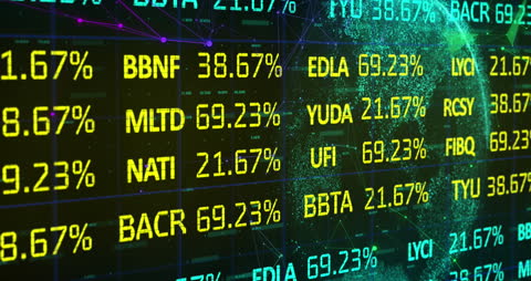 Dynamic Stock Market Display Board with Graphical Globe Theme