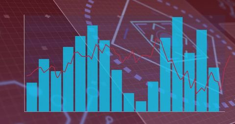 Digital Finance Graphs Showing Market Trends - Download Free Stock Images Pikwizard.com