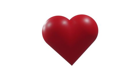 Elegant Red Heart on White Background for Valentine's Celebration - Download Free Stock Images Pikwizard.com