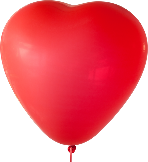 Heart-Shaped Red Balloon with Transparent Background for Valentine's Day Celebrations - Download Free Stock Videos Pikwizard.com