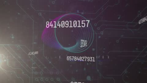 Digital Data Network and Molecular Scanning Animation