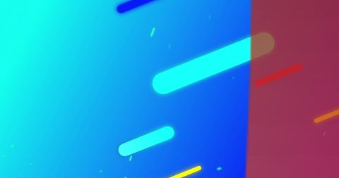 Multicolored abstract spherocylinder illustration with gradient background