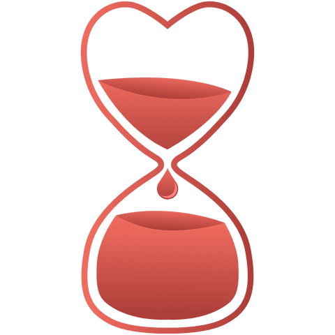 heart shaped hourglass with blood on transparent background - Download Free Stock Videos Pikwizard.com