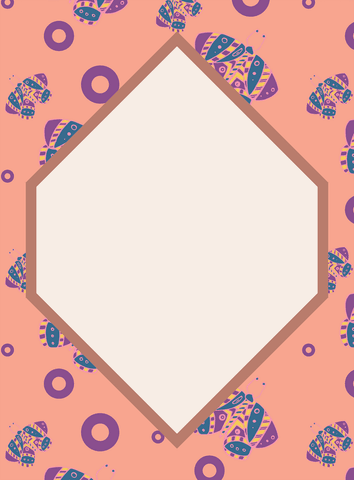 transparent pink card with butterflies and abstract patterns - Download Free Stock Videos Pikwizard.com