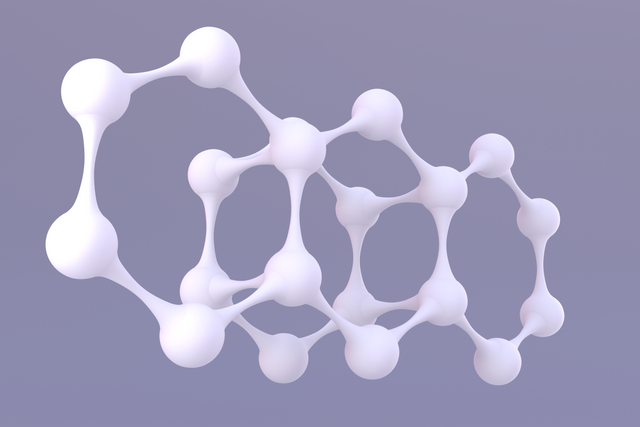 Abstract Close-Up of Transparent White Molecule Model - Download Free Stock Videos Pikwizard.com