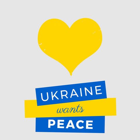 ukraine peace hope with yellow heart illustration - Download Free Stock Templates Pikwizard.com