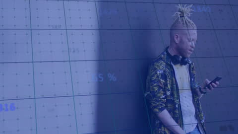 Person Analyzing Financial Data on Smartphone