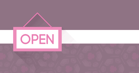vector illustration of pink open sign on transparent background - Download Free Stock Videos Pikwizard.com