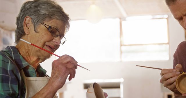 Senior Woman Making Pottery Art - Download Free Stock Images Pikwizard.com