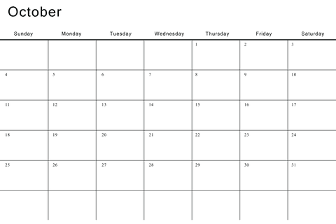 October Calendar Card Transparent Background - Download Free Stock Videos Pikwizard.com