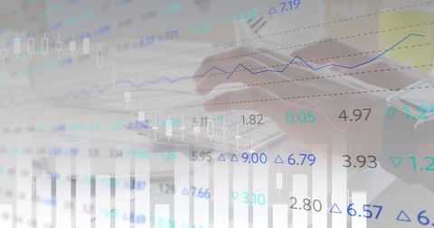 Financial Data Overlay and Digital Analysis Concept - Download Free Stock Images Pikwizard.com