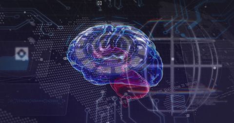 Futuristic Brain and Data Network Visualizing Technology - Download Free Stock Images Pikwizard.com