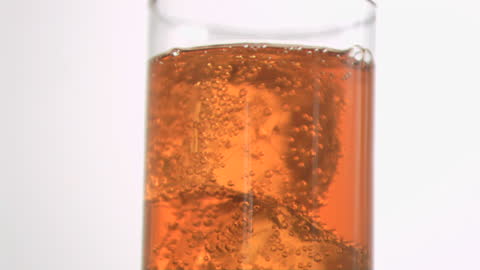 Energy Drink with Ice Refreshment Close-Up