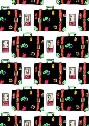 seamless transparent travel icon pattern on dark background - Download Free Stock Videos Pikwizard.com