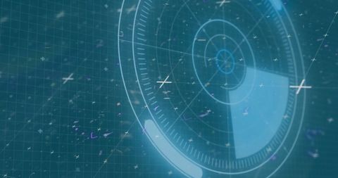Dynamic Digital Interface with Radar and Data Elements - Download Free Stock Images Pikwizard.com