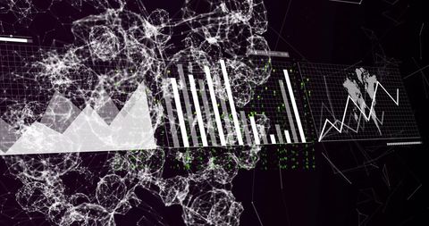 Digital Data Analytics with Futuristic Diagrams and Charts - Download Free Stock Images Pikwizard.com