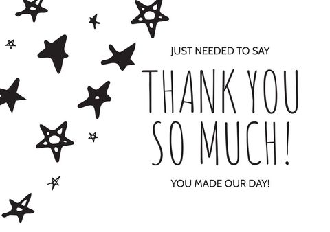 grateful star-themed appreciation card design - Download Free Stock Templates Pikwizard.com
