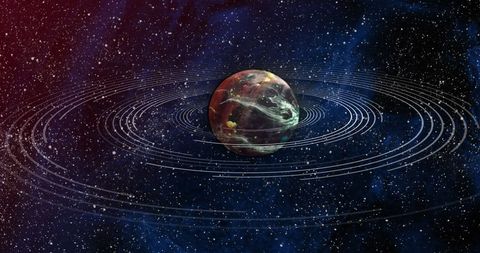 Mysterious Brown Planet in Vast Cosmic Space - Download Free Stock Images Pikwizard.com