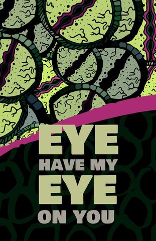 stylized eyes and bold message on watchfulness - Download Free Stock Templates Pikwizard.com