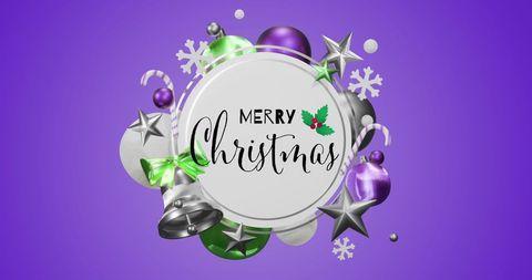 Festive Christmas Greetings with Holiday Decorations