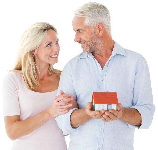 Senior Couple Holding Small House, Emphasizing Real Estate Dreams - Download Free Stock Videos Pikwizard.com