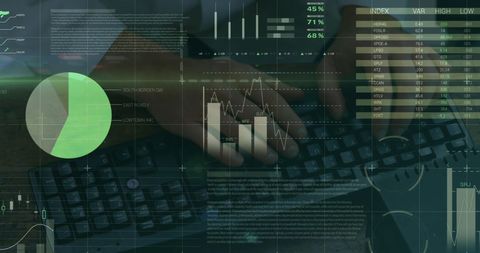 Financial Data Analysis and Technology Interface - Download Free Stock Images Pikwizard.com