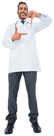 confident male doctor expressing approval on transparent background - Download Free Stock Videos Pikwizard.com