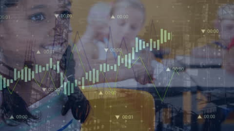 Children Learning with Digital Data Overlay in Classroom