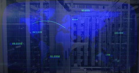 digital systems secure data network across global servers - Download Free Stock Images Pikwizard.com