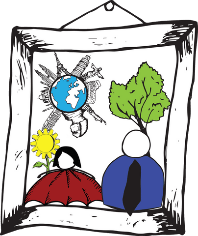 doodle art in transparent picture frame with global landmarks - Download Free Stock Videos Pikwizard.com
