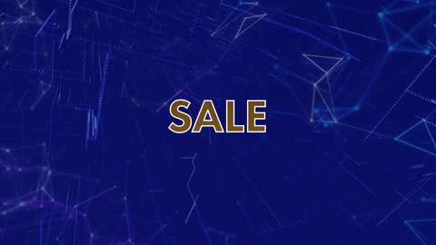 Digital Networks and Retail Connections Imagery with Sale Highlight