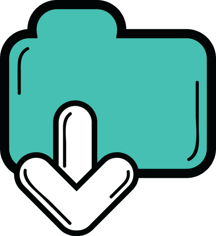 transparent digital file icon with download arrow - Download Free Stock Videos Pikwizard.com