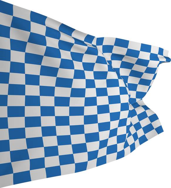 Transparent Blue and White Checkered Flag for Racing and Competition - Download Free Stock Videos Pikwizard.com