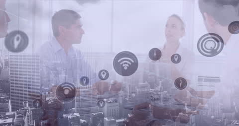 Digital Transformation in Modern Business Meeting Concept