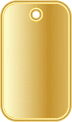 gold name tag isolated on transparent background with copy space - Download Free Stock Videos Pikwizard.com