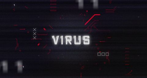 Digital Glitch Screen with Virus Warning - Download Free Stock Images Pikwizard.com