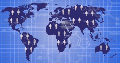 Global Data Processing and Human Connection Interface - Download Free Stock Images Pikwizard.com