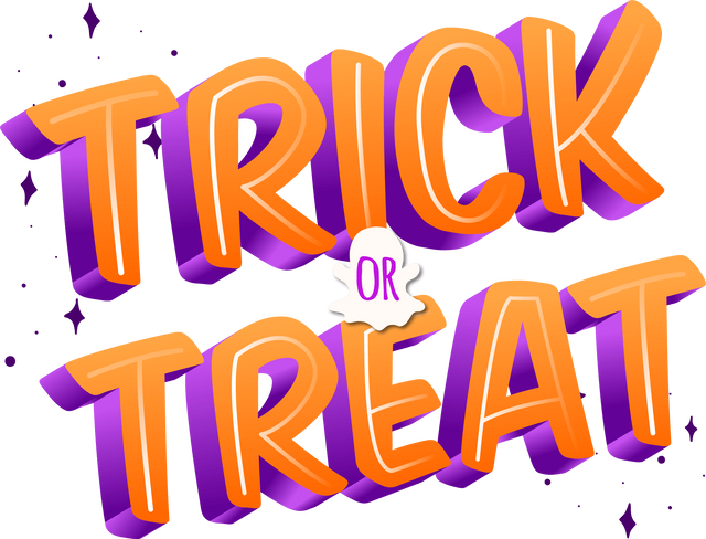 Bright Trick or Treat Halloween Banner Text Illustration on Transparent Background - Download Free Stock Videos Pikwizard.com