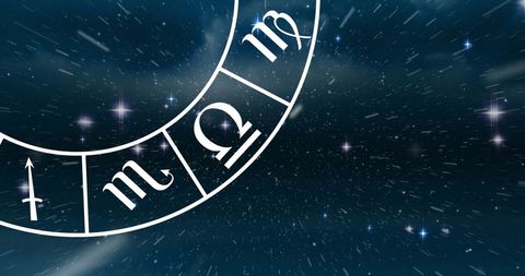 Zodiac Symbols Under Starry Night Sky - Download Free Stock Images Pikwizard.com