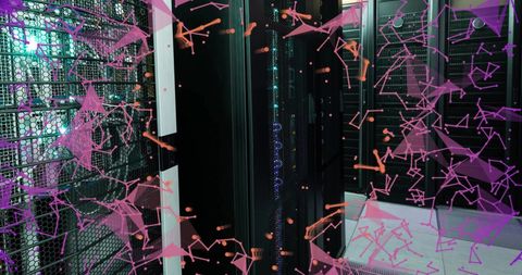 Global Data Connections with Computer Servers - Download Free Stock Images Pikwizard.com