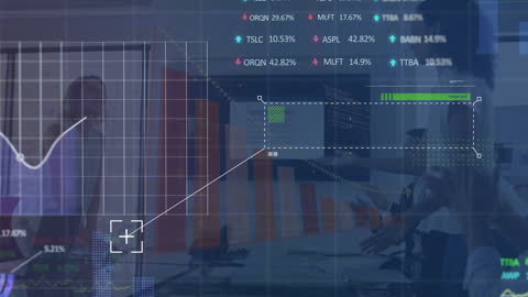 Digital Business Discussion with Data Overlay