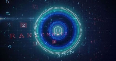 Cybersecurity Warning: Glowing Global Digital Interface Highlighting Ransomware Threat - Download Free Stock Images Pikwizard.com