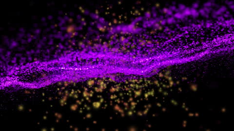 Floating Particles with Multicolored Energy Mesh