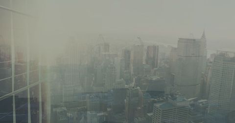 Digitally Overlaid Graph on City Skyline Capturing Global Business - Download Free Stock Images Pikwizard.com