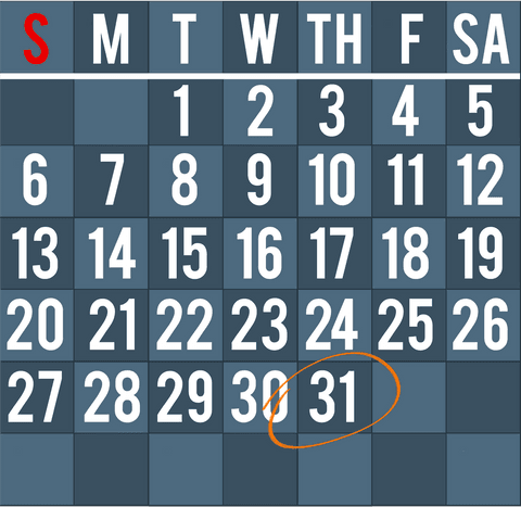 transparent digital calendar illustration with highlighted date - Download Free Stock Videos Pikwizard.com