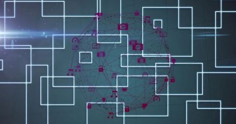 Futuristic Network Technology and Digital Connectivity Concept